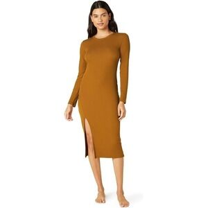 Beyond Yoga® (Women's XL) Day To Night Dress in Clove Brown - $110